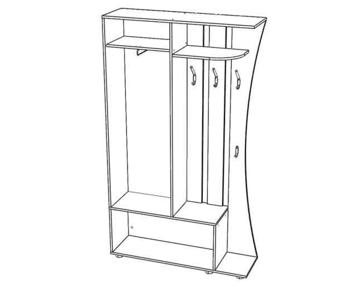 КАТРИН Прихожая (Венге/Анкор светлый) | фото 2