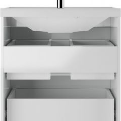 Тумба под умывальник "UNIT 70" Ева с двумя ящиками В2 Айсберг (DA5907T) | фото 4