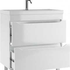 Тумба под умывальник "UNIT 80" Ева с двумя ящиками В2 Айсберг (DA5908T) | фото 3