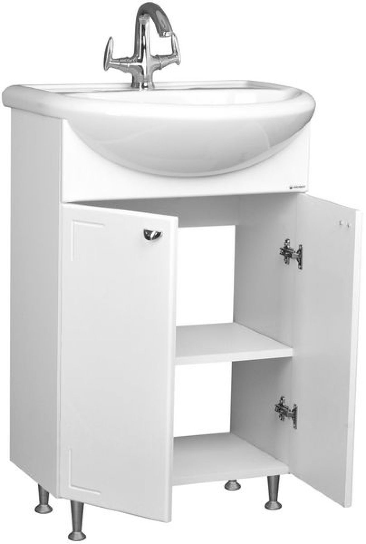 Тумба под умывальник Уют 60 Классик без ящика АЙСБЕРГ (DA1022T) | фото 2