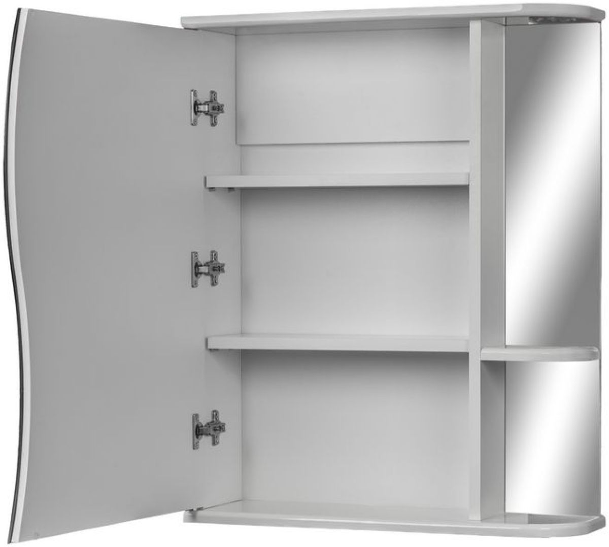 Шкаф-зеркало Волна 1-60 левый АЙСБЕРГ (DA1034HZ) | фото 2