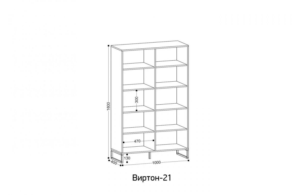ВИРТОН 21 Шкаф-витрина | фото 2