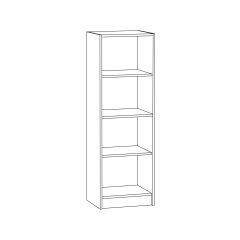 Стеллаж 09.135 Альфа (Солнечный Свет 0134 BS, Белый премиум) | фото 2