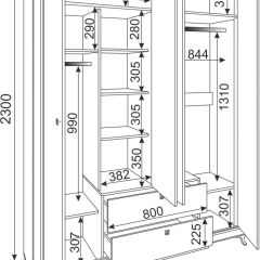 Спальня Саванна (Модульная) Бодега светлая/Мокко | фото 2