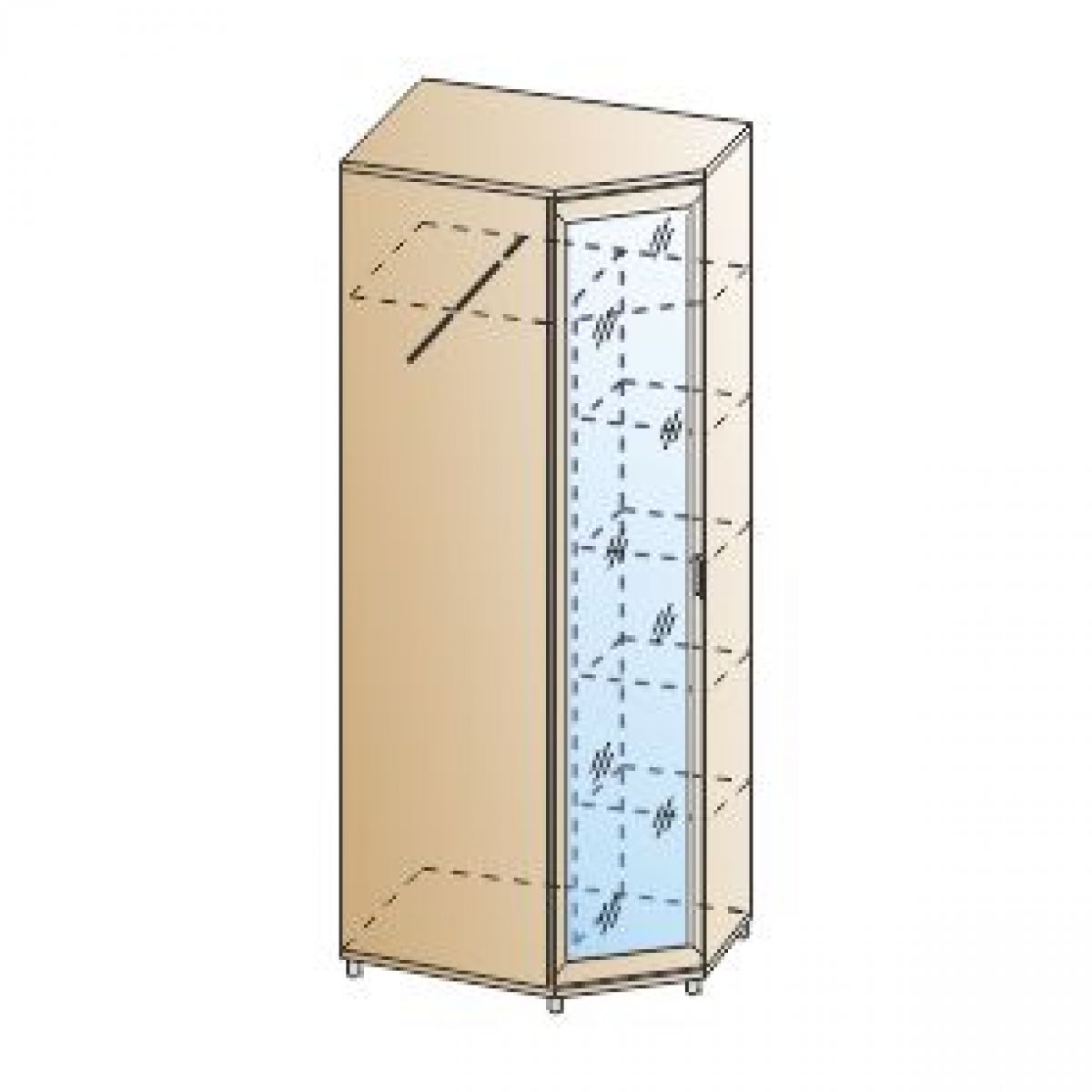 Прихожая Мелисса композиция 10 (Гикори Джексон светлый) | фото 6