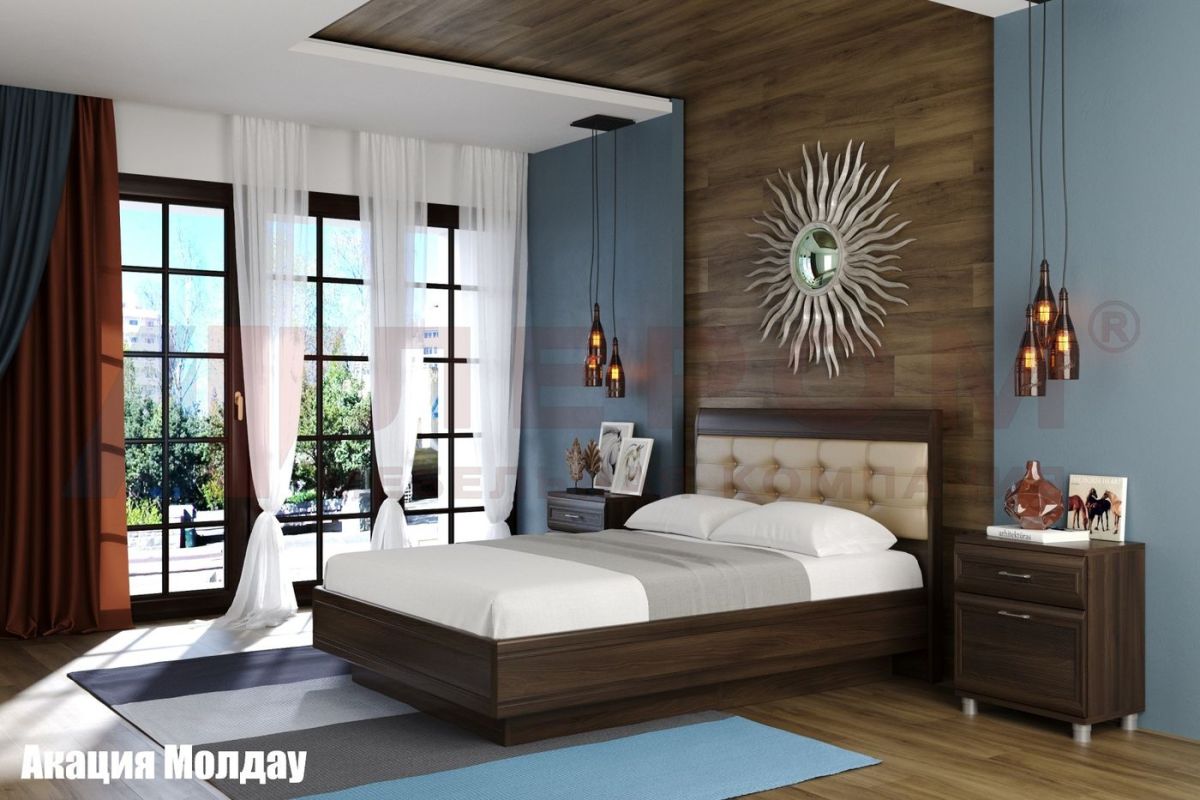 Кровать КР-1851 с мягким изголовьем | фото 2