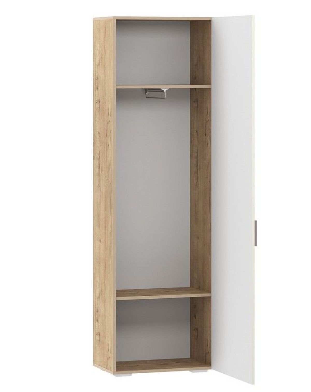 Прихожая Livorno Шкаф для одежды с зекралом НМ 013.16 Х (Софт Панакота/ Дуб Бунратти) | фото 2