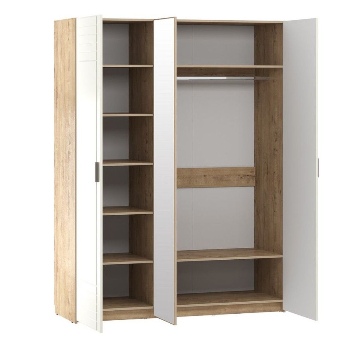 Спальня Livorno Шкаф комбинированный НМ 013.57 Х (Софт Панакота/Дуб Бунратти) | фото 2