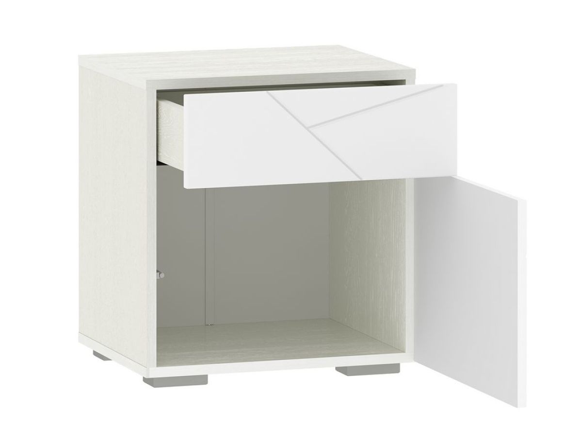 Спальня Summit Тумба НМ 013.61 (Меренга/Белый текстурный) | фото 2