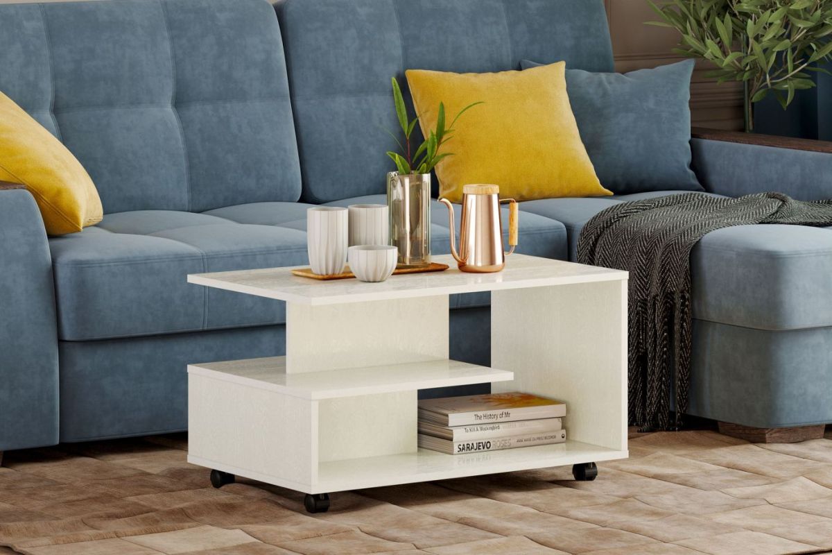 Стол журнальный "Bora-Bora" НМ 011.41 (Белый текстурный) | фото 2