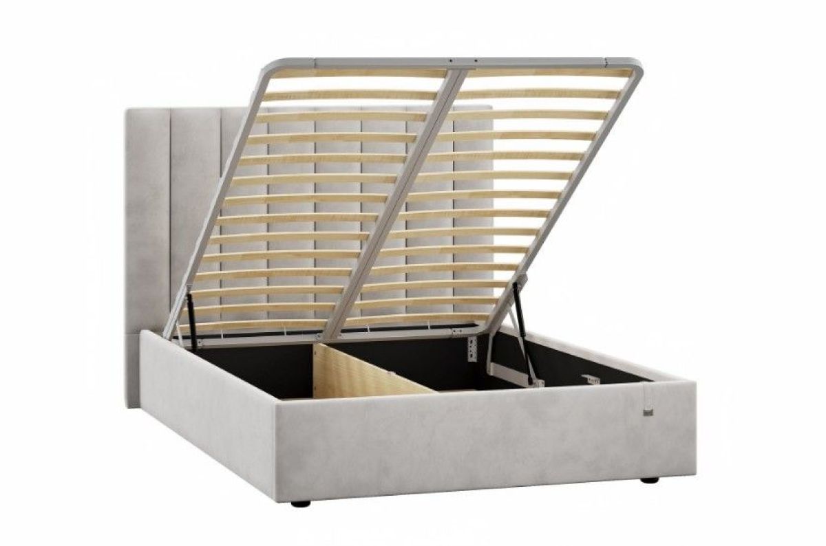 Кровать Ingrid 1400 с основанием и ПМ (Ультра Смог) Модель 312 | фото 2