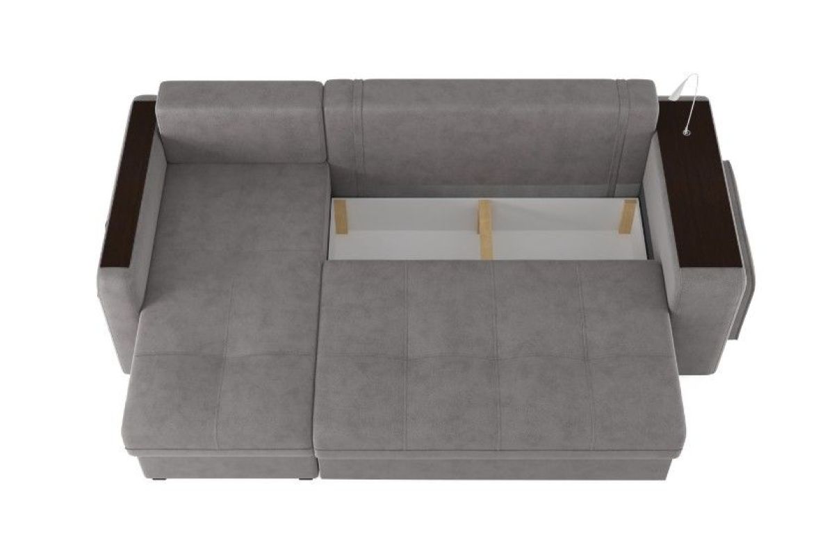 Диван-кровать угловой "SMART" 4 Б3-1Пф-2Т-Б4 СК (Kongo ecru) | фото 5