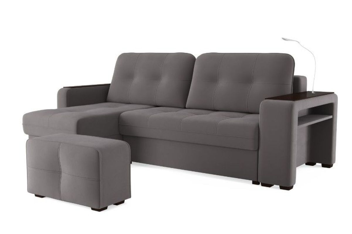 Диван-кровать угловой "SMART" 4 Б3-1Пф-2Т-Б4 СК (Velutto 19) | фото 2
