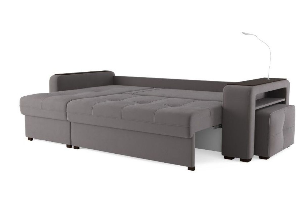 Диван-кровать угловой "SMART" 4 Б3-1Пф-2Т-Б4 СК (Velutto 19) | фото 4