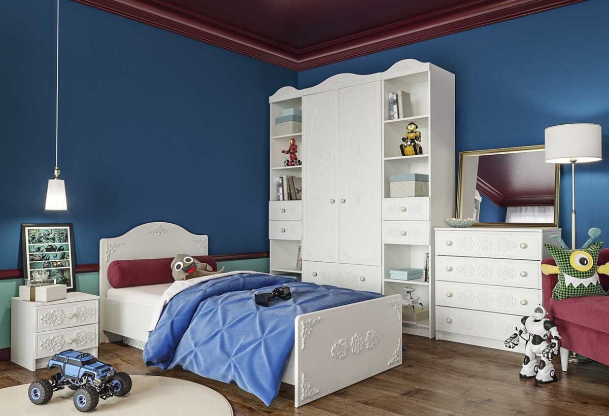 KI-KI ТД400.1 Тумба (белый/белое дерево) | фото 2