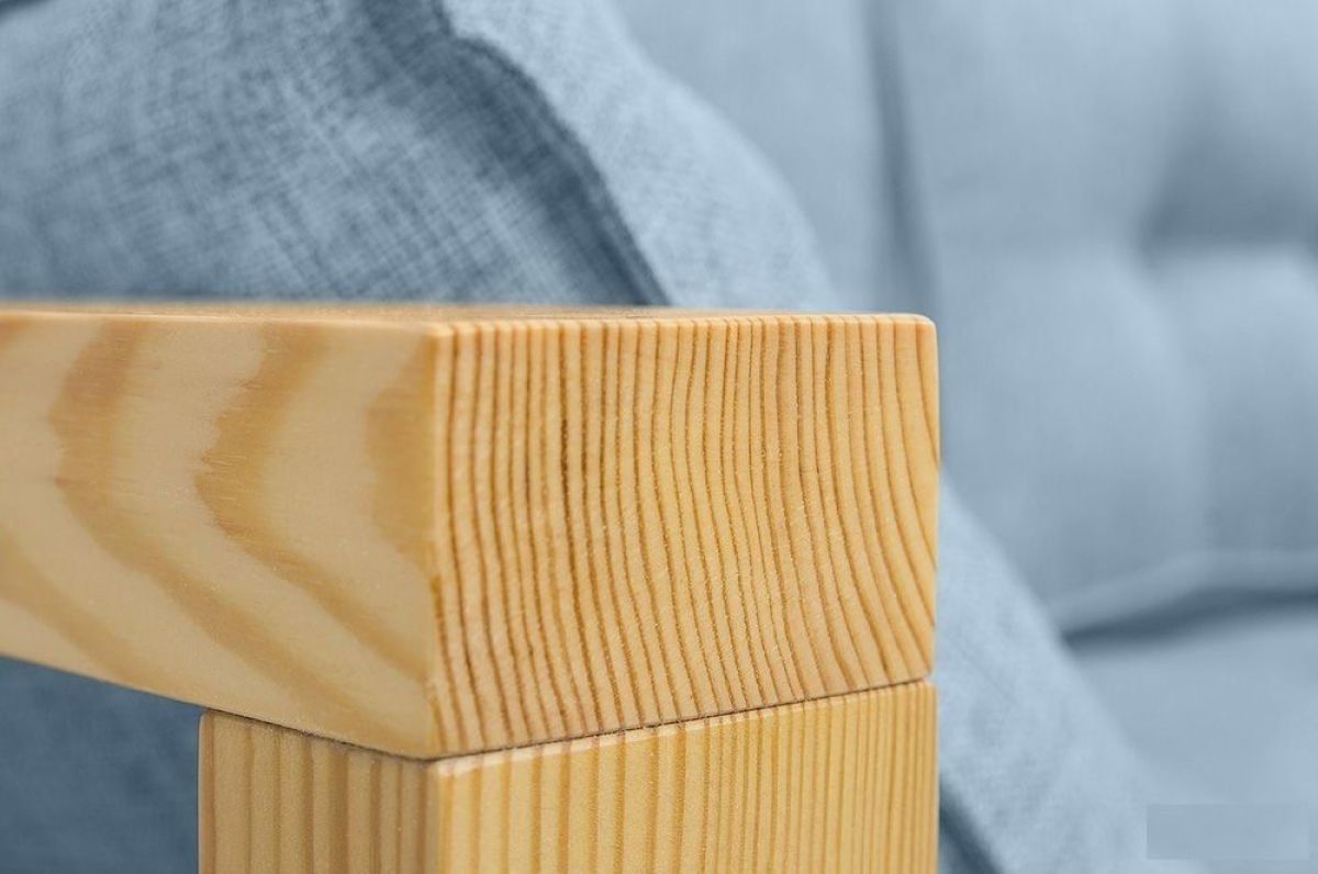 Диван трехместный DEmoku Д-3 (Синий/Белый) | фото 3