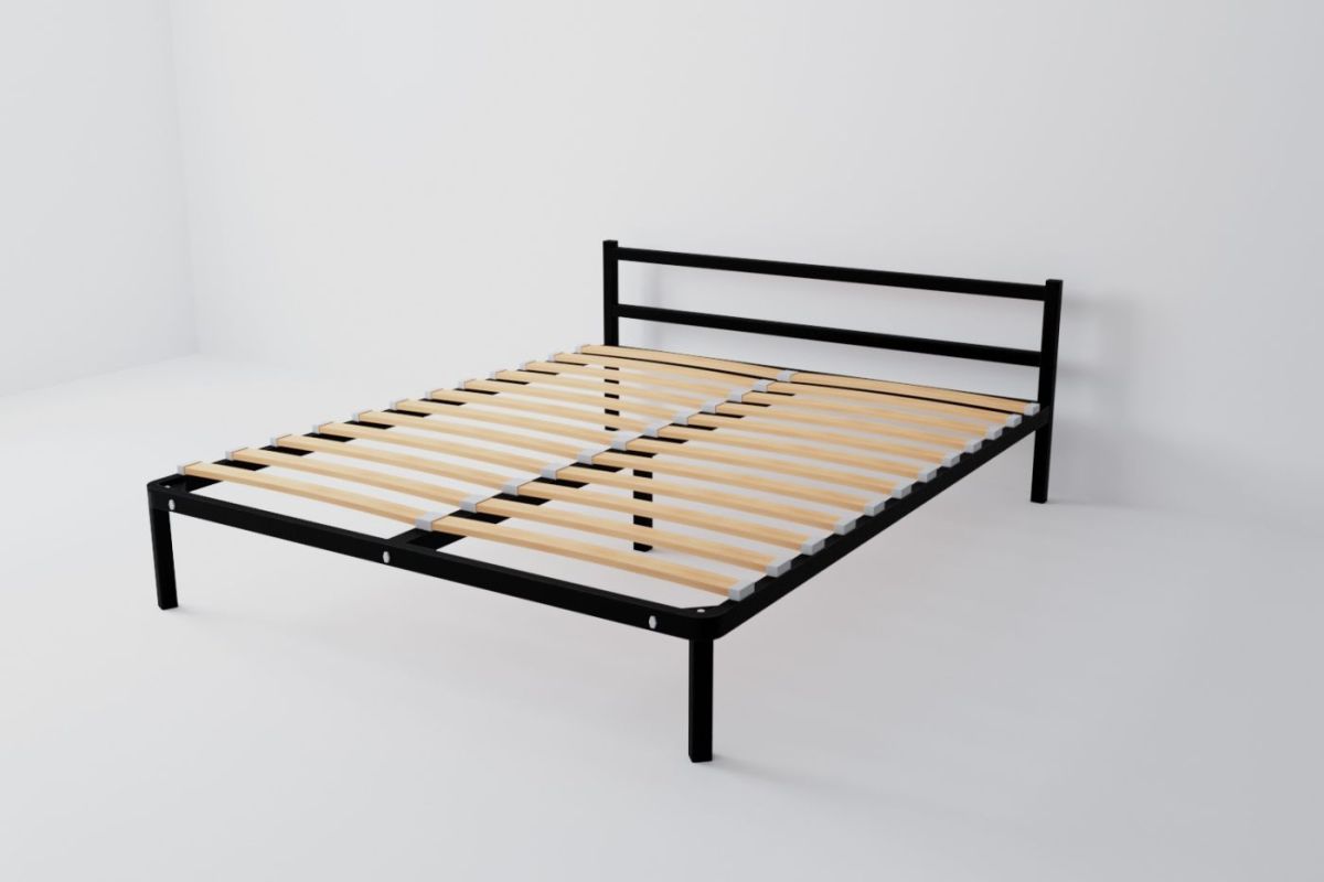 Кровать Мета с ортопедическим основанием 1200 (черный) | фото 2