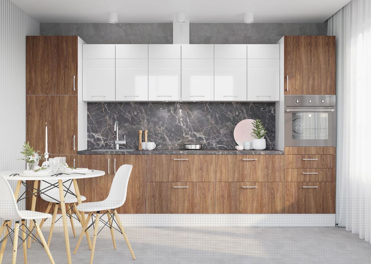 ЕВРОПА Кухонный гарнитур (модульный) Горизонт | фото 22