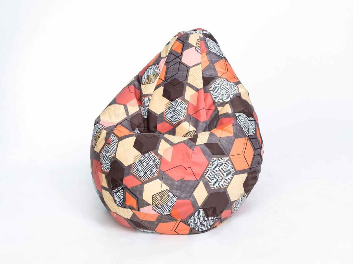 Кресло-мешок Груша Среднее (750*1200) Серия велюр "Принт" | фото 9