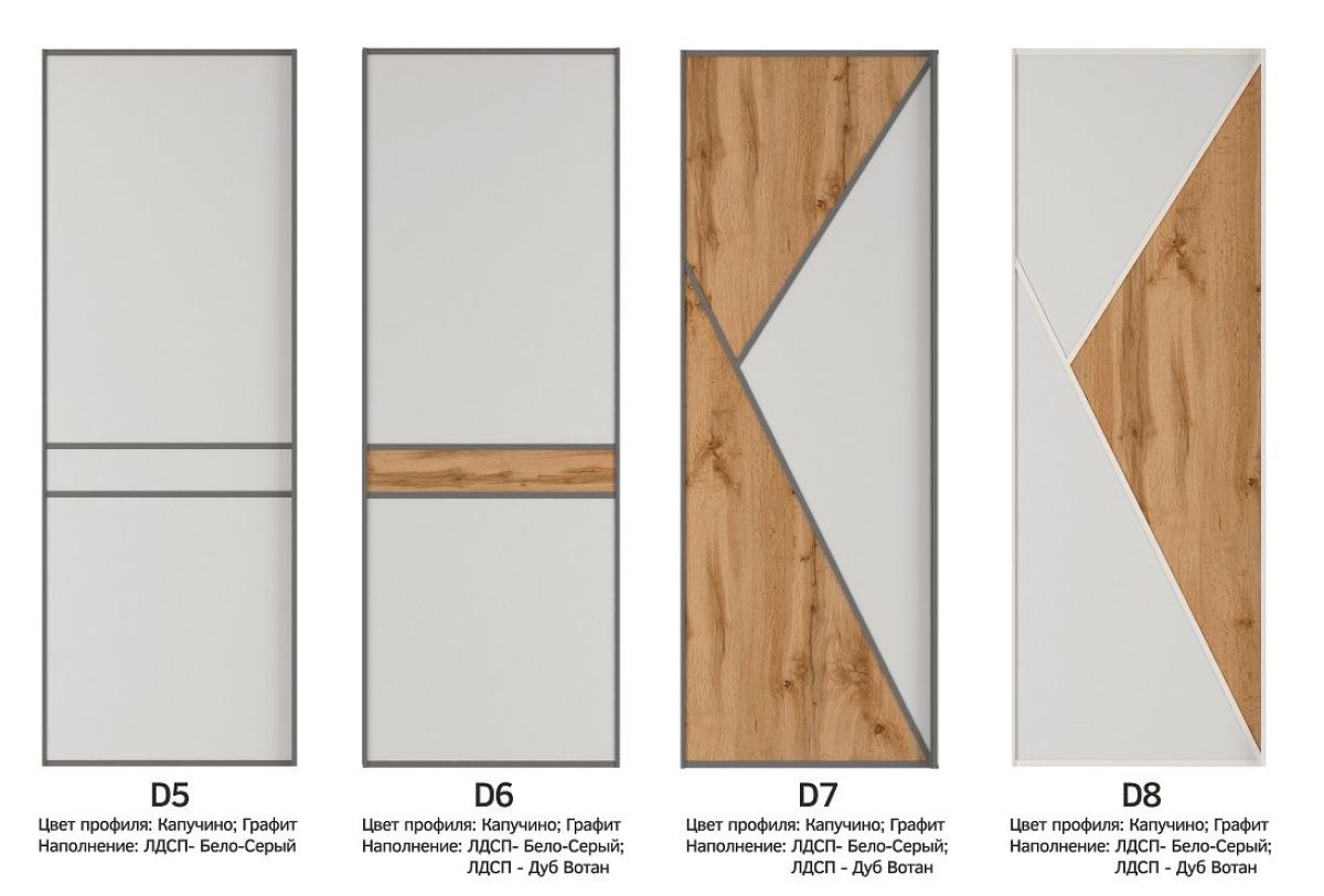 Шкаф-купе 1400 серии SOFT D1+D3+B2+PL1 (2 ящика+1штанга) профиль «Графит» | фото 10