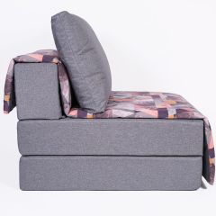 Кресло-кровать бескаркасное Харви (серый-сноу манго) | фото 3