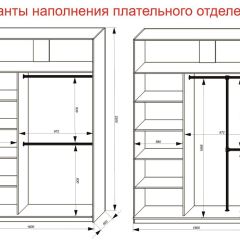 Шкаф-купе 1600 серии SOFT D6+D4+B2+PL2 (2 ящика+1штанга+1 полка) профиль «Капучино» | фото 9