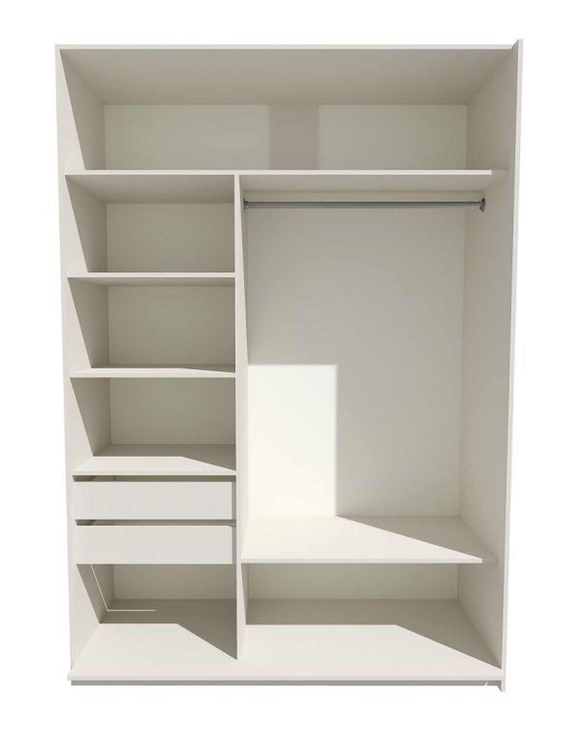 Шкаф-купе 1800 серии SOFT D6+D4+B2+PL2 (2 ящика+1штанга+1 полка) профиль «Капучино» | фото 2