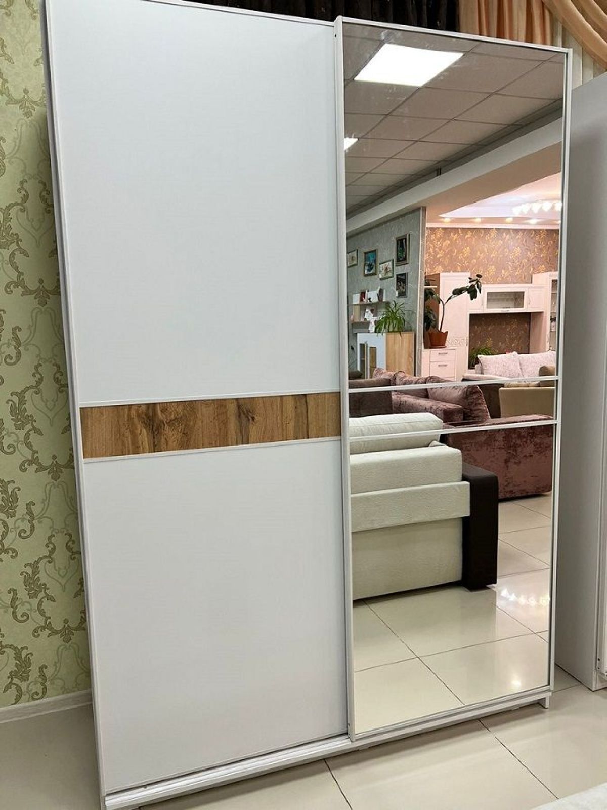 Шкаф-купе 1800 серии SOFT D6+D4+B2+PL2 (2 ящика+1штанга+1 полка) профиль «Капучино» | фото 6