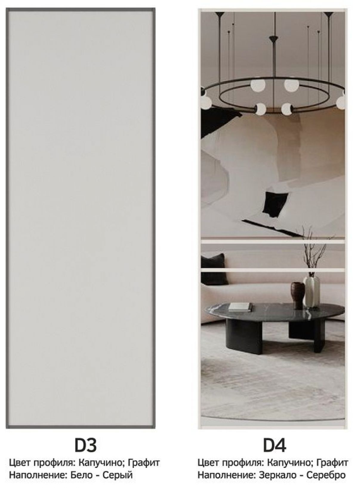 Шкаф-купе 2400 серии SOFT D5+D5+D5+B22+PL4 (по 2 ящика лев/прав+2штанги) профиль «Графит» | фото 8