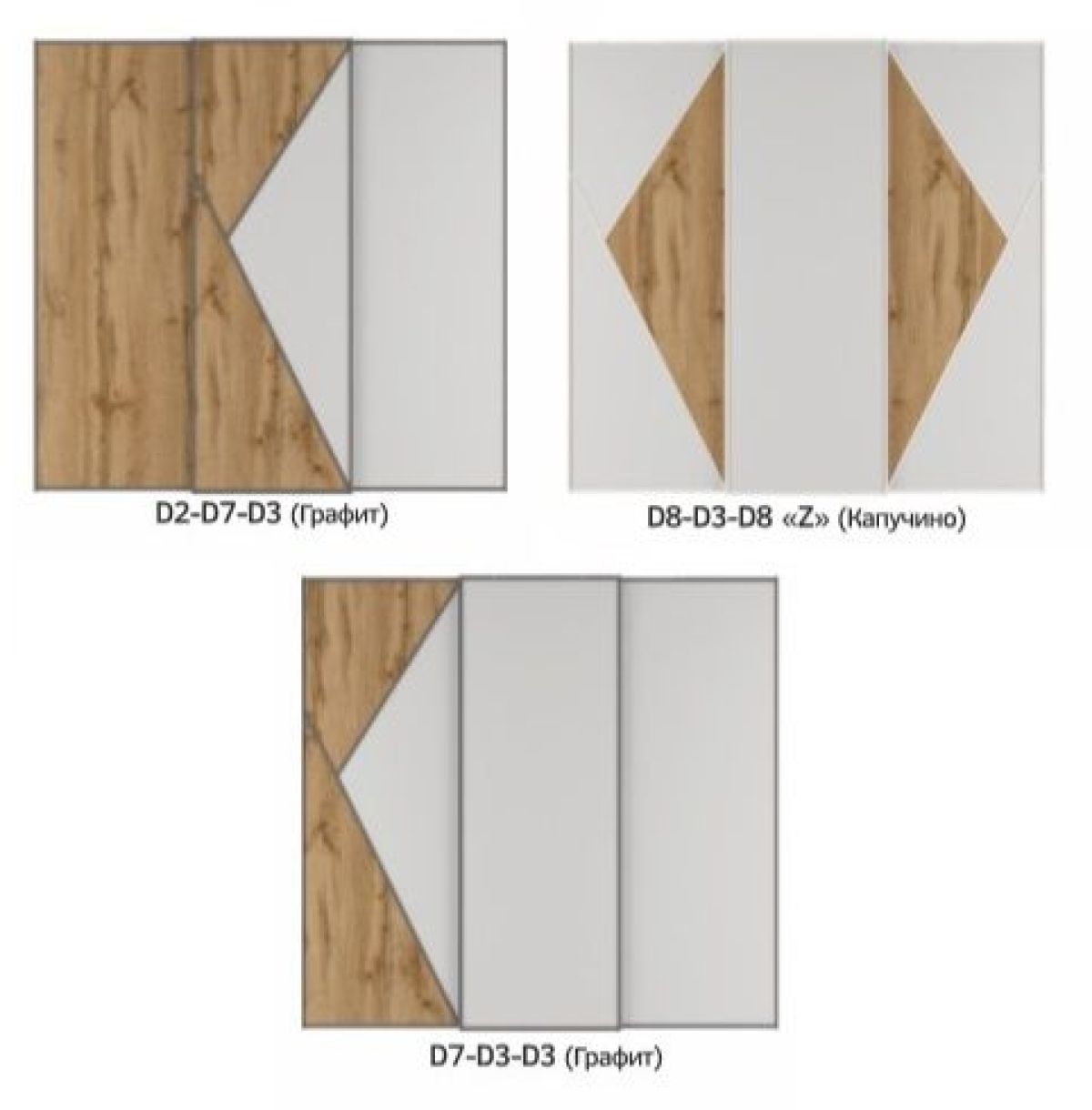 Шкаф-купе 2100 серии SOFT D7+D3+D3+B22+PL4 (по 2 ящика лев/прав+2штанги) профиль «Капучино» | фото 8