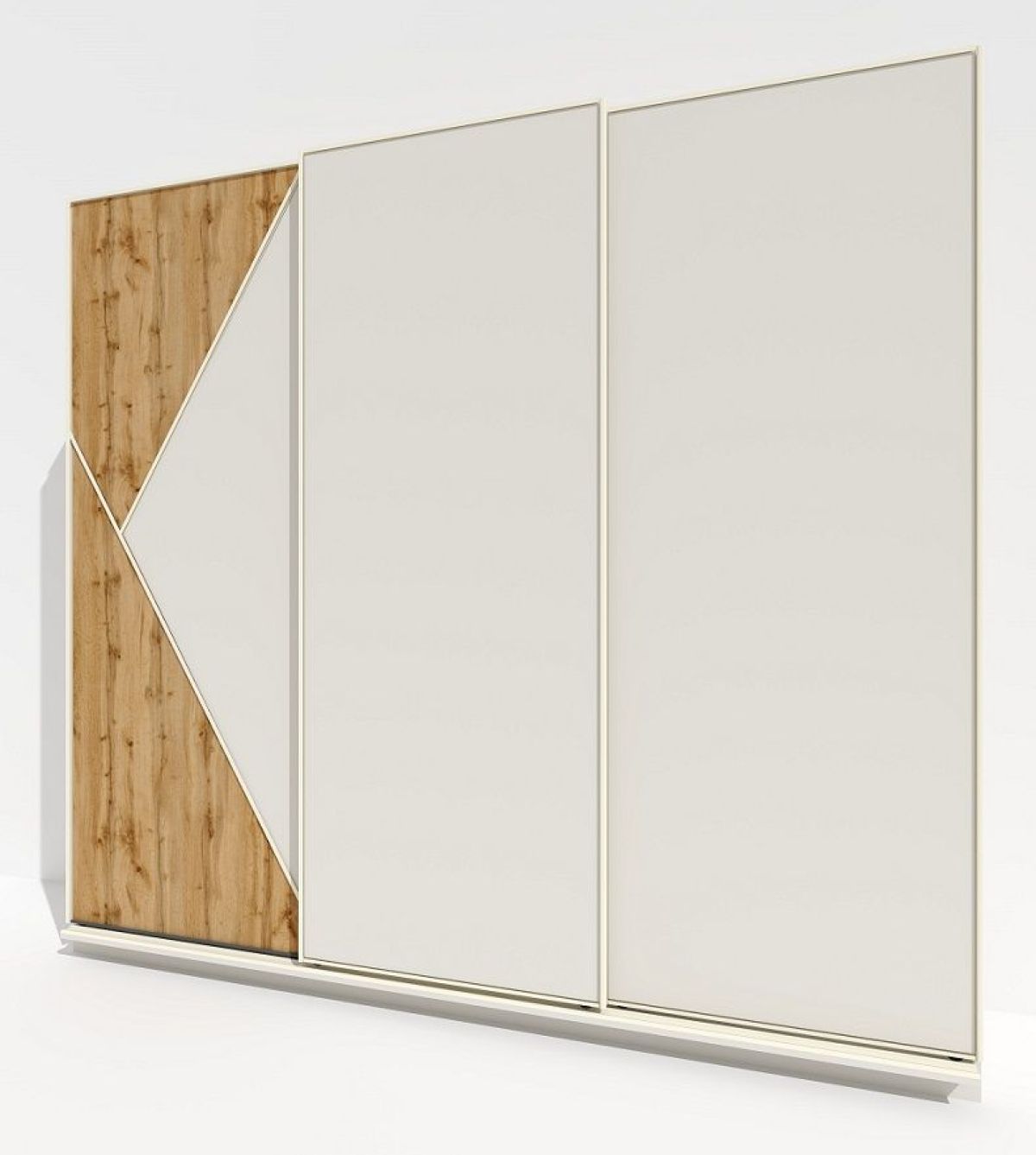 Шкаф-купе 2100 серии SOFT D7+D3+D3+B22+PL4 (по 2 ящика лев/прав+2штанги) профиль «Капучино» | фото 4