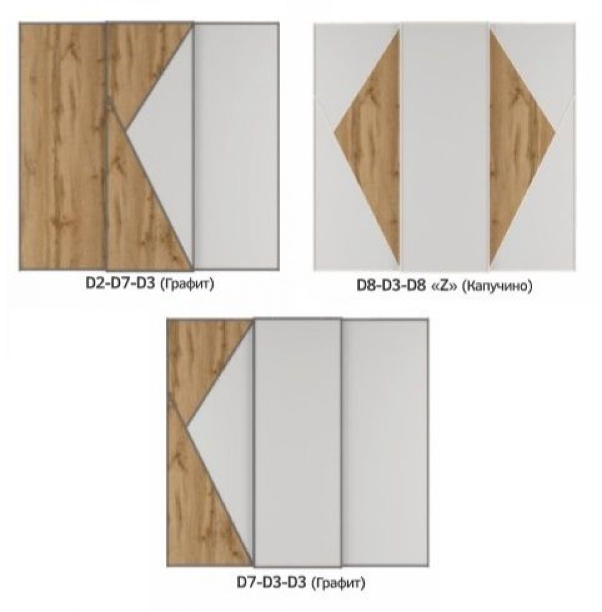 Шкаф-купе 2400 серии SOFT D7+D3+D3+B22+PL4 (по 2 ящика лев/прав+2штанги) профиль «Капучино» | фото 8