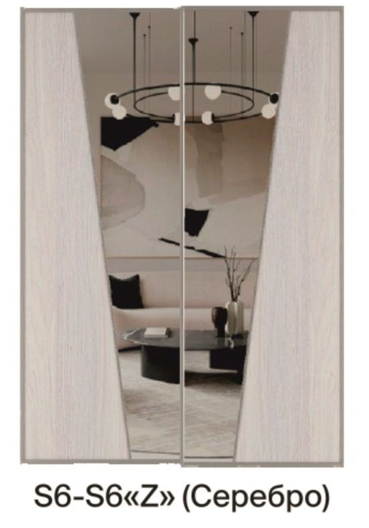 Шкаф-купе 1700 серии SILVER S3+S4+B2+PL4 (2 ящика+F обр.штанга) профиль «Серебро» | фото 12