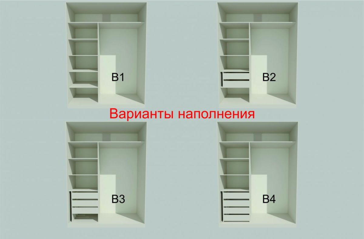 Шкаф-купе 1700 серии NEW CLASSIC K3+K3+B2+PL1 (2 ящика+1 штанга) профиль «Капучино» | фото 7