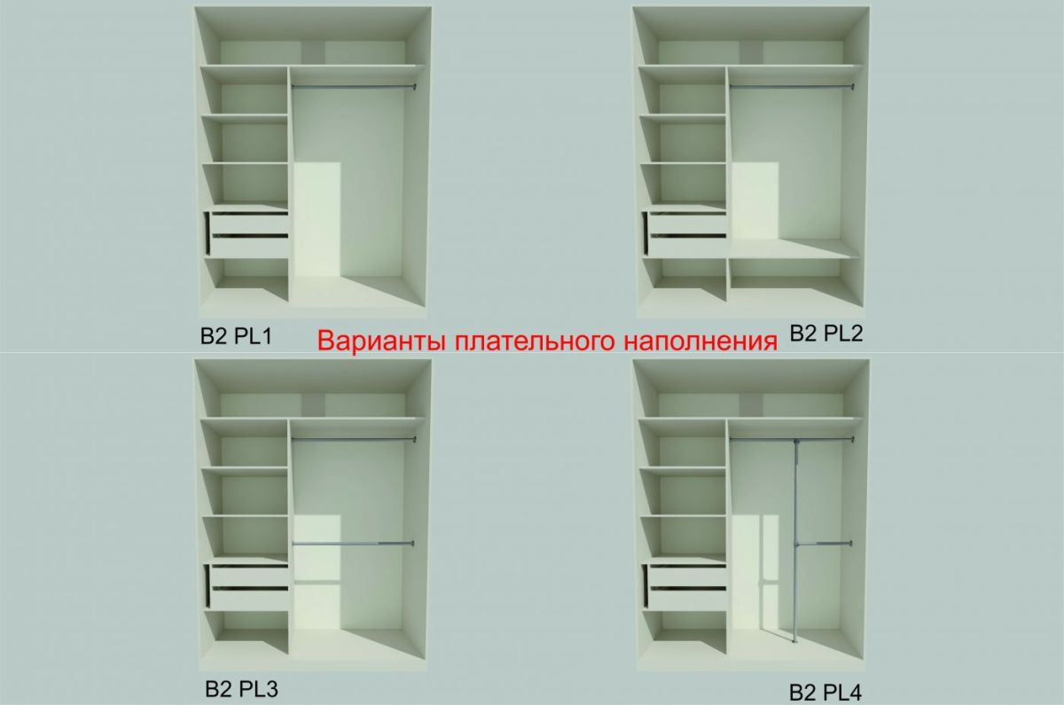 Шкаф-купе 1500 серии NEW CLASSIC K6Z+K6+B2+PL3 (2 ящика+2 штанги) профиль «Капучино» | фото 6