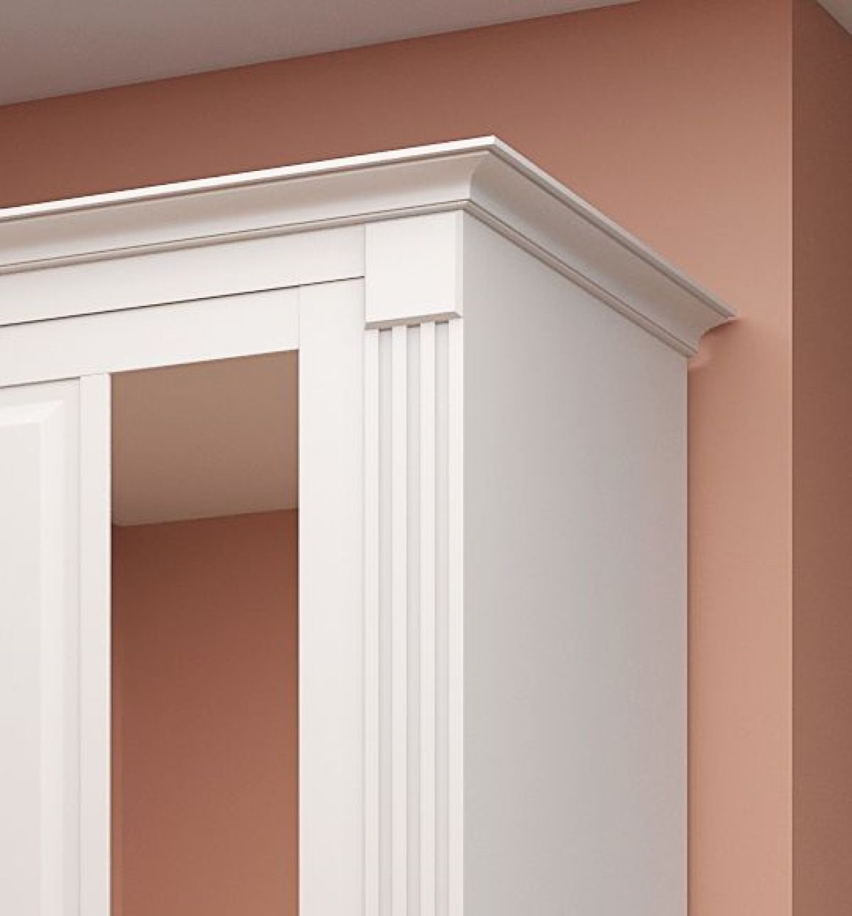 Шкаф-купе 1500 серии NEW CLASSIC K6Z+K6+B2+PL3 (2 ящика+2 штанги) профиль «Капучино» | фото 4