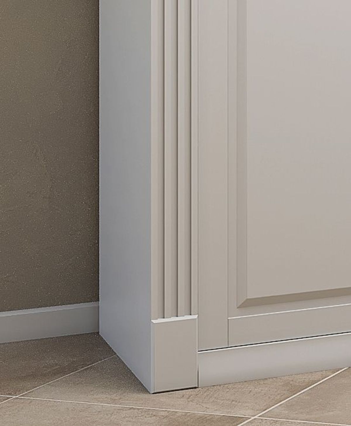 Шкаф-купе 1500 серии NEW CLASSIC K4+K4+B2+PL4 (2 ящика+F обр. штанга) профиль «Капучино» | фото 5