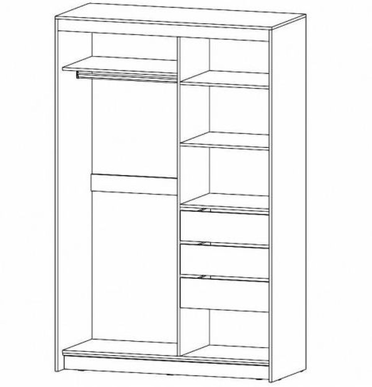 РИВЬЕРА Шкаф-купе 2х створчатый | фото 2