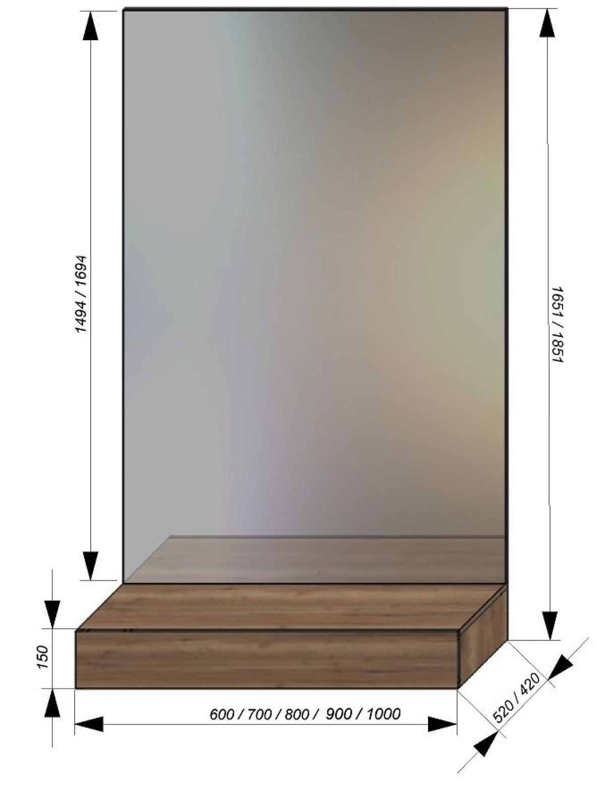 Прихожая Серый камень - Дуб Небраска натуральный (серии «ГЕСТИЯ») | фото 6