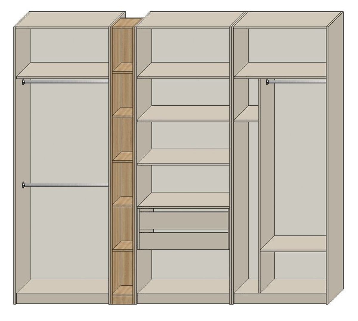 Гостиная Бежевый песок - Дуб Небраска натуральный (серии «ГЕСТИЯ») | фото 2