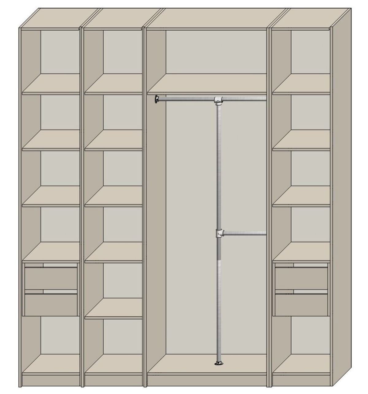 Гостиная Светло серый - Дуб Небраска натуральный (серии «ГЕСТИЯ») | фото 2