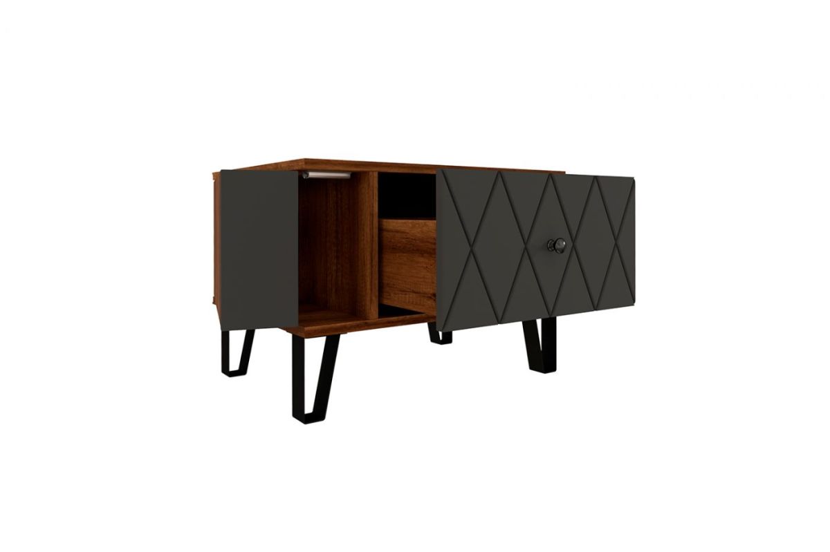 Спальня Римини ПМ-375.10 исп.2 Тумба (МДФ графит софт) | фото 2