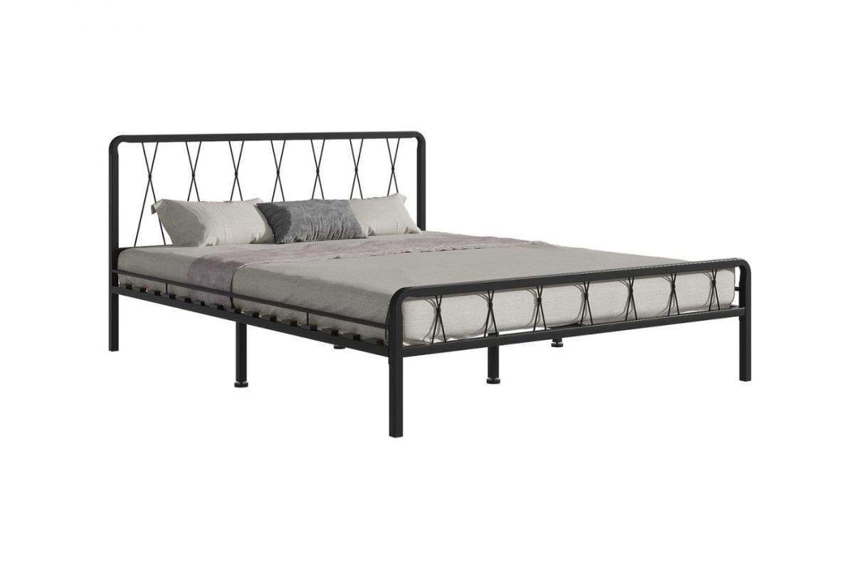 Кровать "Клэр" КМД18 Черная (900*2000) (ножки-черные) | фото 2