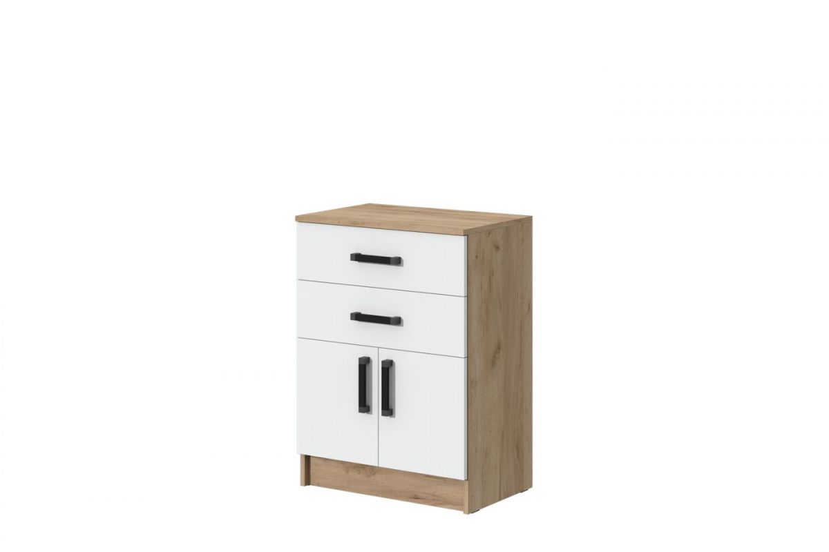 Спальный гарнитур Эконом (модульный) Дуб крафт золотой/Белый текстурный | фото 5