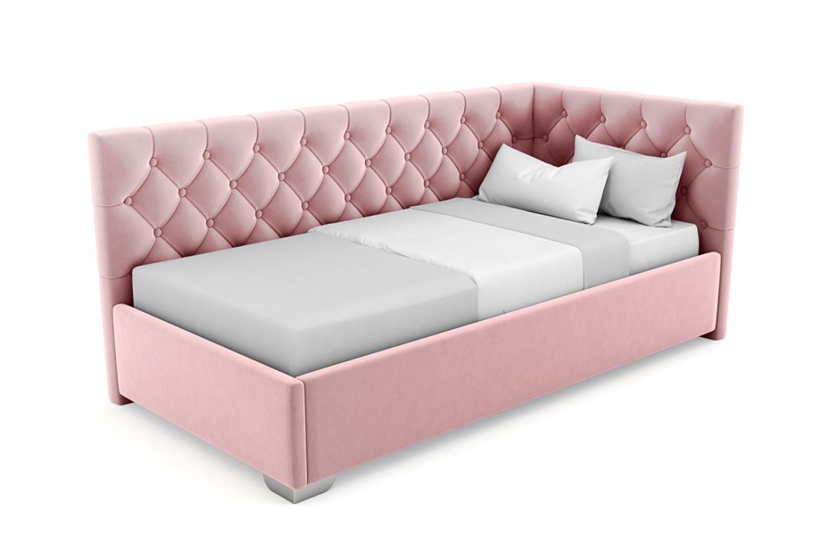 Кровать угловая Виола интерьерная +основание (80х200) | фото 10