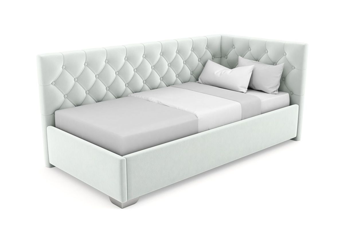 Кровать угловая Виола интерьерная +основание (90х200) | фото 4