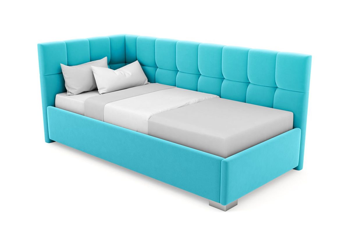 Кровать угловая Мия интерьерная +основание (80х200) | фото 7