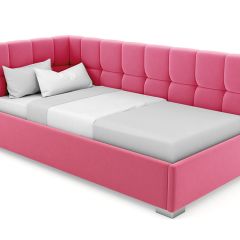 Кровать угловая Мия интерьерная +основание (90х200) | фото 12