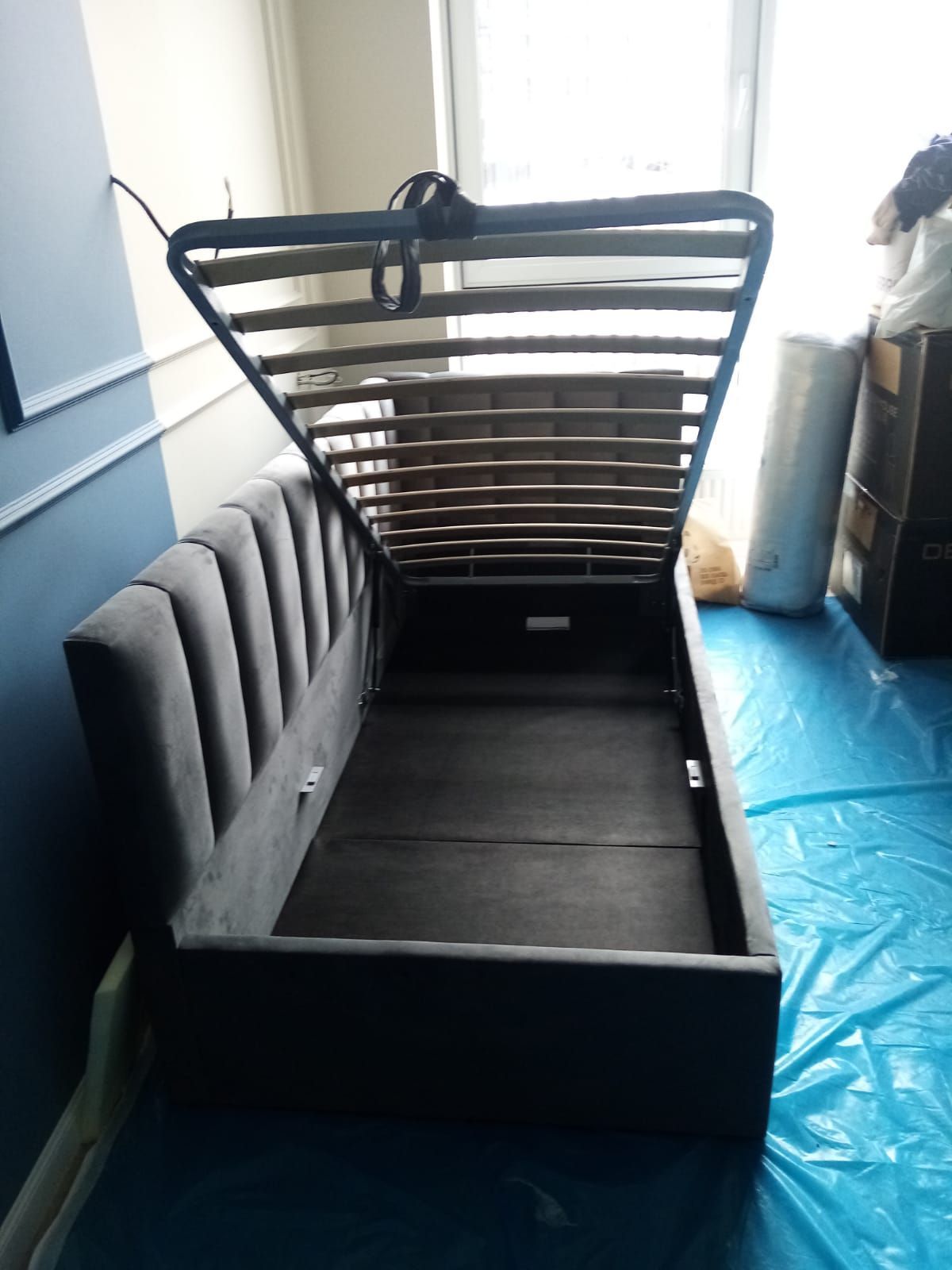 Кровать угловая Мия интерьерная +основание/ПМ/бельевое дно (90х200) | фото 2