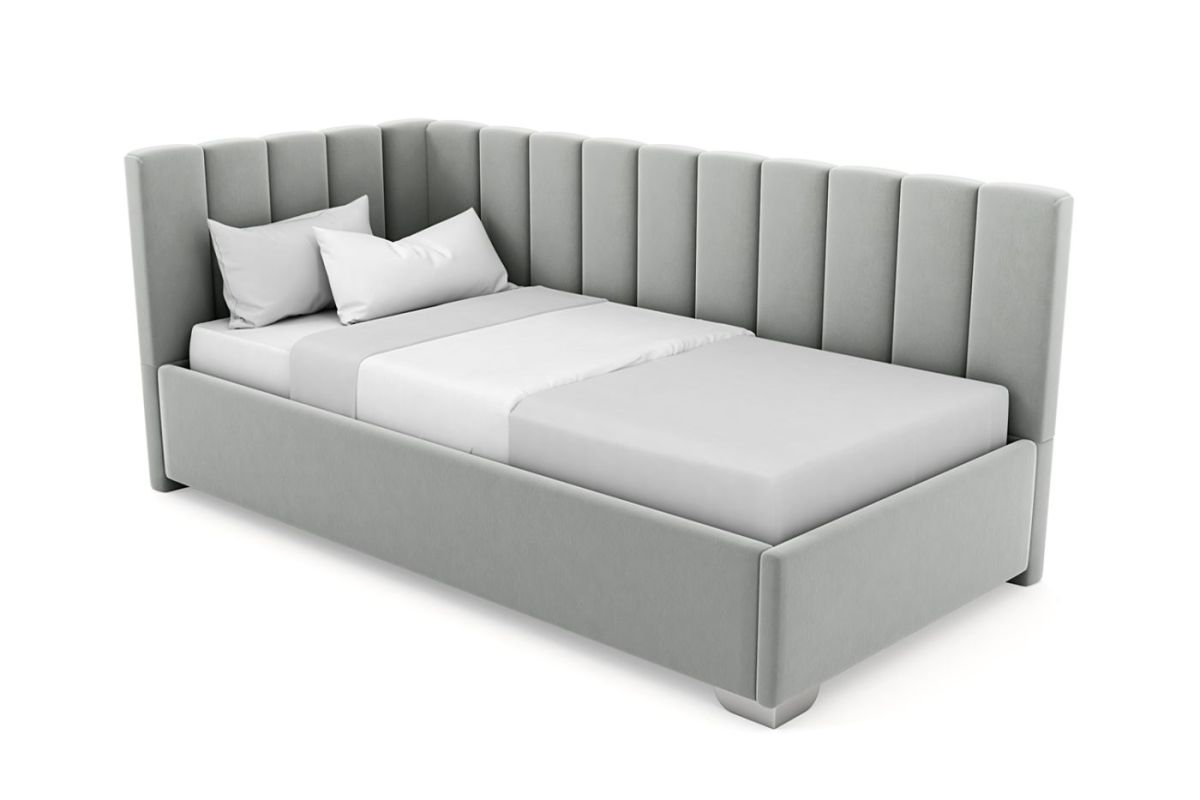 Кровать угловая Хлоя интерьерная +основание (90х200) | фото 8